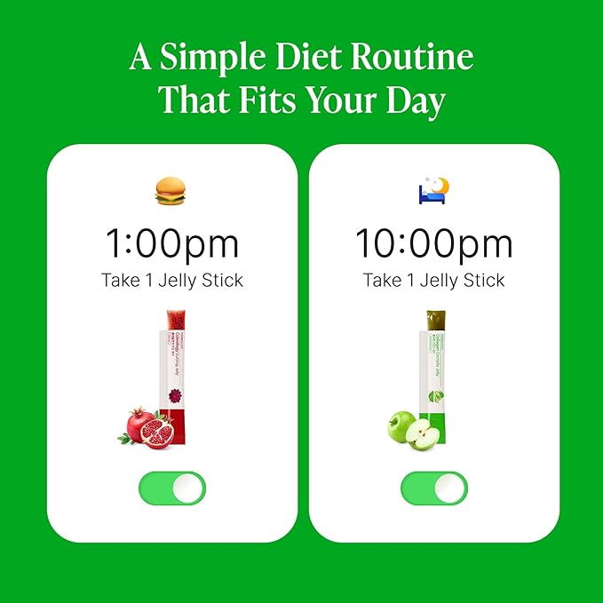Stick Jelly Duo: Cutting & Collagen Jelly Set, Korean Supplement, Christmas Gifts Stocking Stuffers for Boosting Metabolism and Skin Hydration, Collagen, Centella Asiatica, Garcinia Cambogia Jel