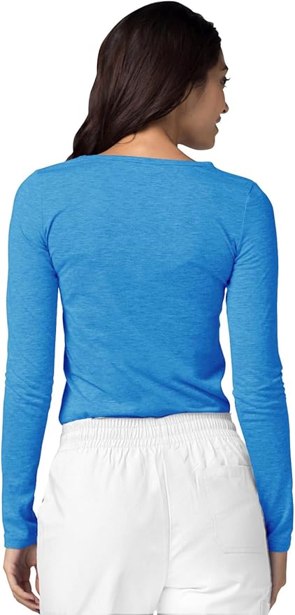 Adar Underscrubs for Women 3 Pack - Long Sleeve Underscrub Comfort Tee