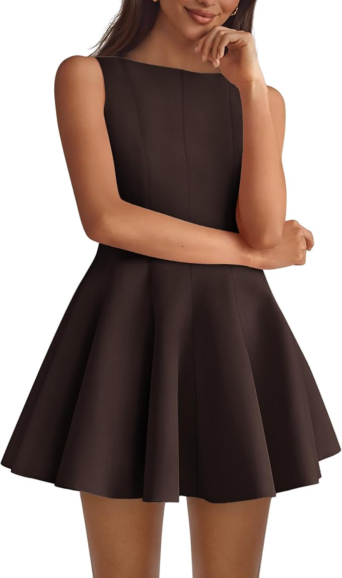 BTFBM Spring Dresses for Women 2026 Elegant Classy A Line Casual Graduation Business Work Party Cocktail Short Dress