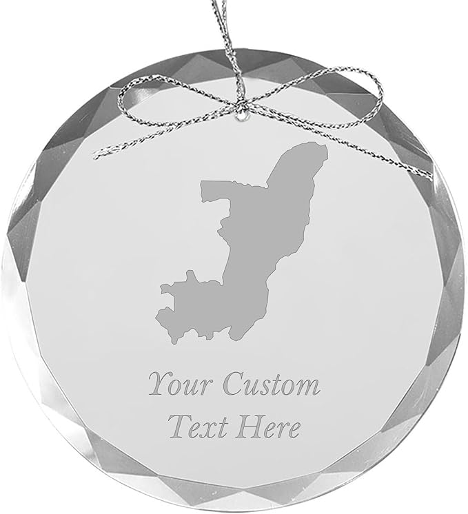 Congo, Personalized Travel Christmas Ornament – Customized Engraved Glass Keepsake - Custom Family Trip & Vacation, 2024, 2025, 2026, 2027 & Name – Destination Xmas Holiday Ornament