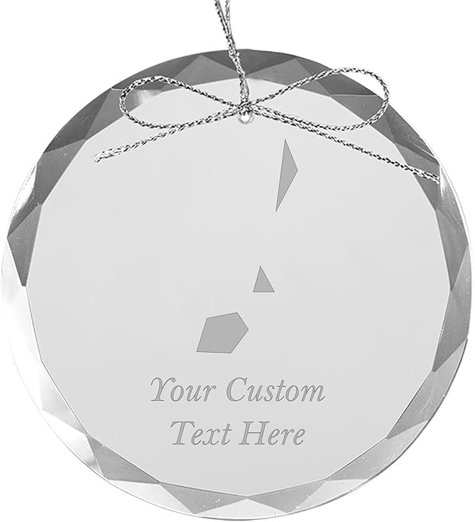 Saint Vincent, Personalized Travel Christmas Ornament – Customized Engraved Glass Keepsake - Custom Family Trip & Vacation, 2024, 2025, 2026, 2027 & Name – Destination Xmas Holiday Ornament