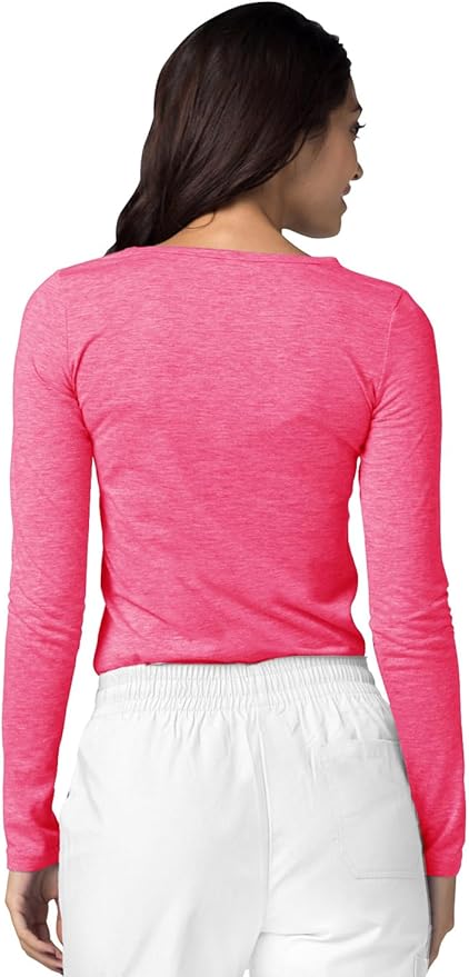 Adar Underscrubs for Women 3 Pack - Long Sleeve Underscrub Comfort Tee