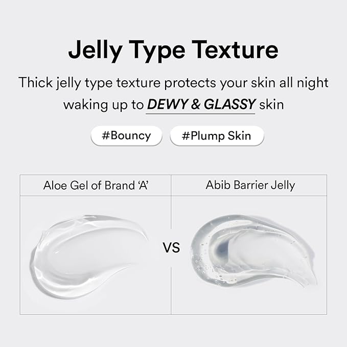 Abib Rice Probiotics Overnight Mask Barrier Jelly 2.7 fl oz I | Korean Overnight Sleeping Mask Cream Moisturizer for Glass Skin Slugging (Rice Probiotics/Barrier Jelly)