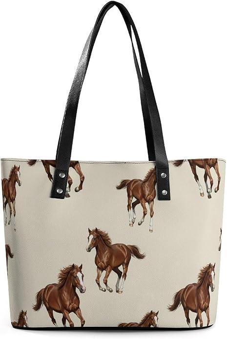 Fashion Leather Tote Bag Travel Work Daily Essentials Handbag Unisex Handbag