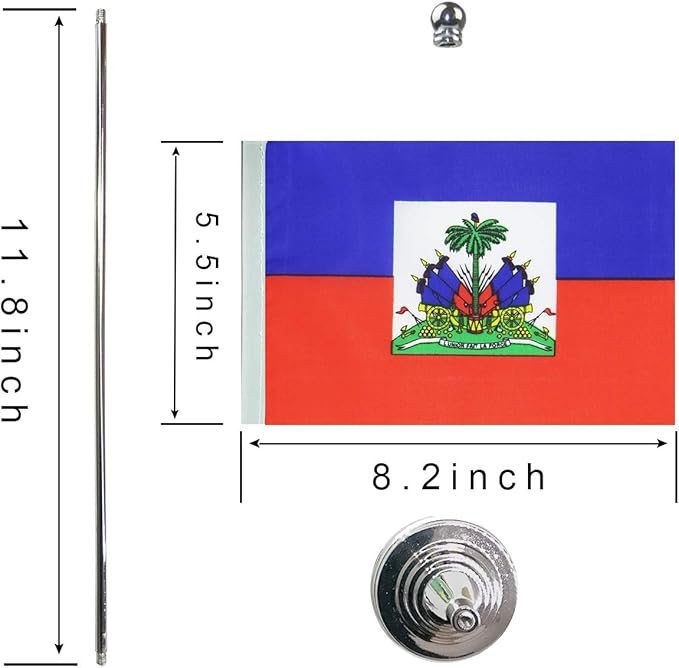 Haiti Haitian Flag Table Desk Flags,Office Flag,International World Country Flags Banners,Festival Events Celebration,Office Desk Home Decoration