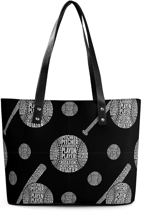 Fashion Leather Tote Bag Travel Work Daily Essentials Handbag Unisex Handbag