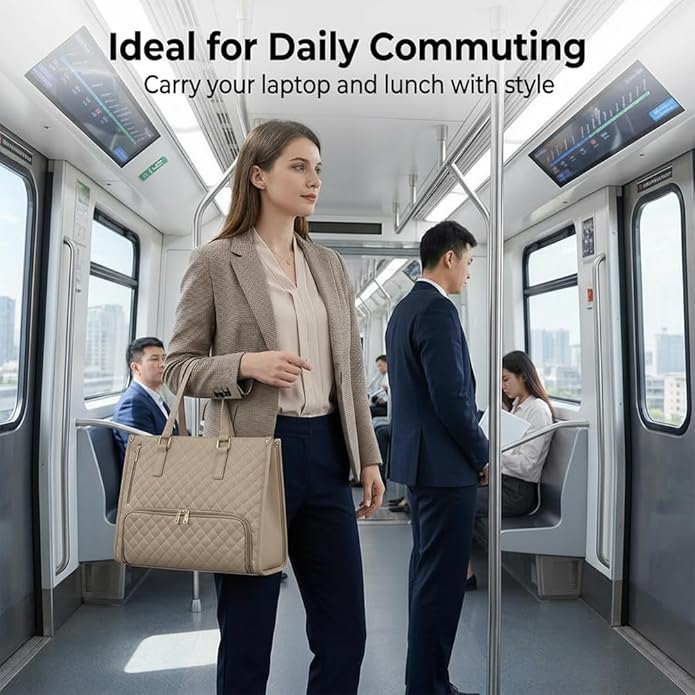 3 in 1 tote bag for women,laptop bag with lunch compartment,work tote with lunch compartment