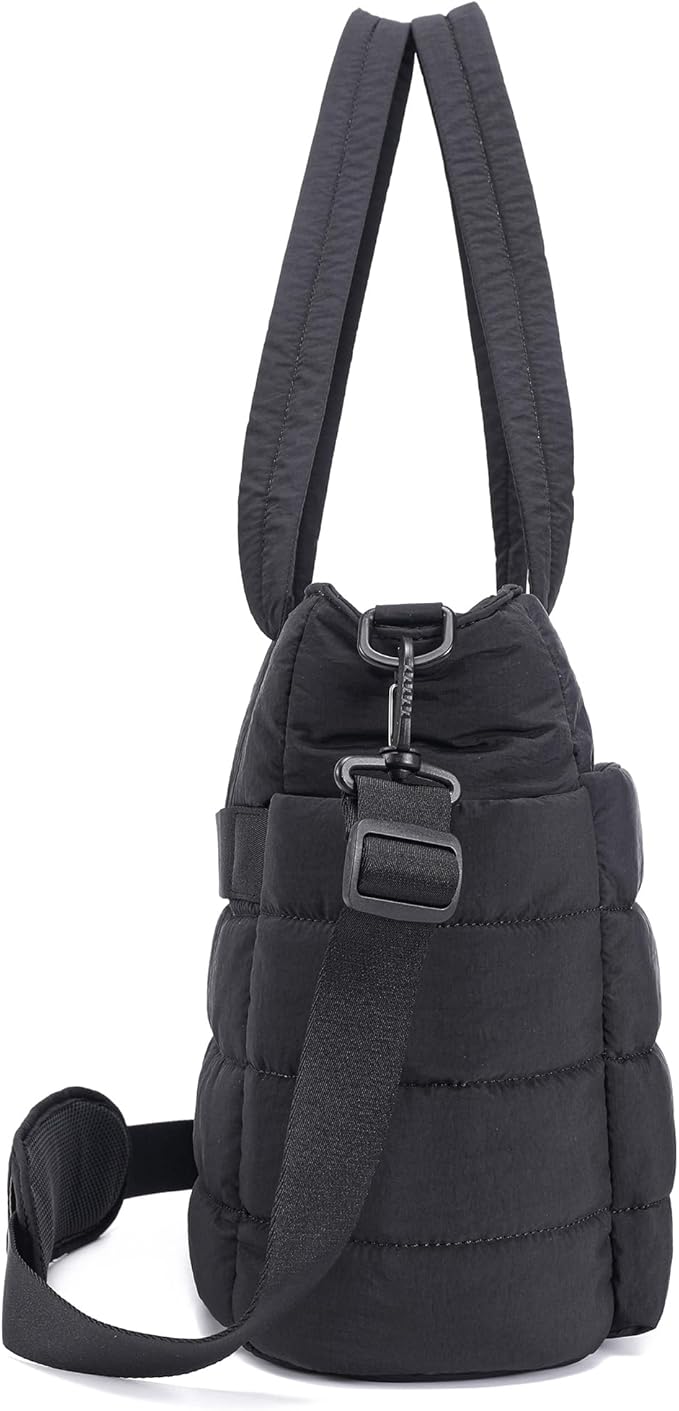 AOCINA Puffer Tote Bag for Women Quilted Work Bag Nurse Bags Women's Shoulder Handbags for Travel Gym Gifts Laptop Purse