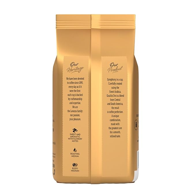 Lavazza Qualita Oro Italian Coffee Whole Beans 2lb Pack Of 2