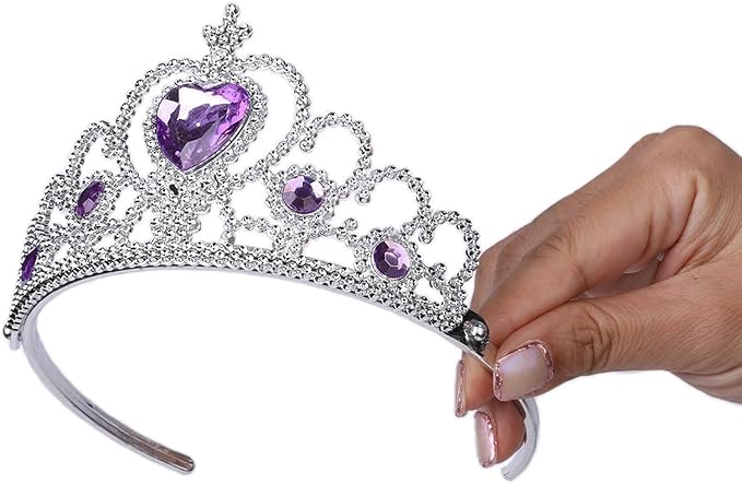 Orgrimmar Princess Dress Up Accessories Gloves Tiara Crown Wand Necklaces Presents for Kids Girls