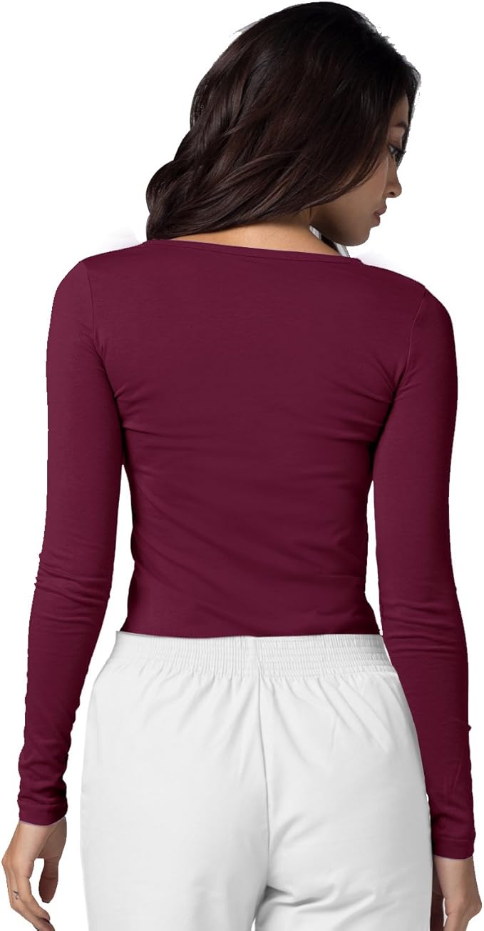 Adar Underscrubs for Women 3 Pack - Long Sleeve Underscrub Comfort Tee