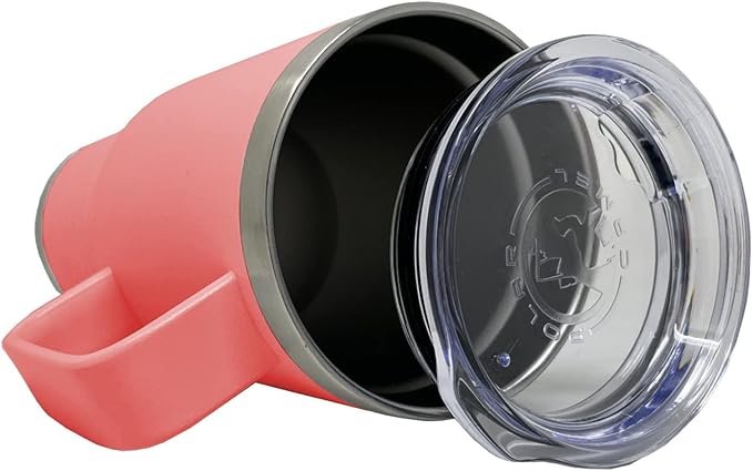LaserGram 20oz Vacuum Insulated Travel Mug with Handle, CNA Certified Nurse Assistant, Personalized Engraving Included (Coral)