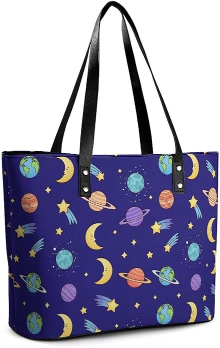 Fashion Leather Tote Bag Travel Work Daily Essentials Handbag Unisex Handbag