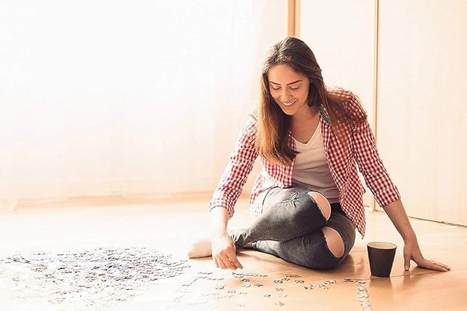 Funnybox Kimono Dancing Geisha Beauty Paintings by Haruyo Morita- Wooden Jigsaw Puzzle 1000 Piece for Teens and Family