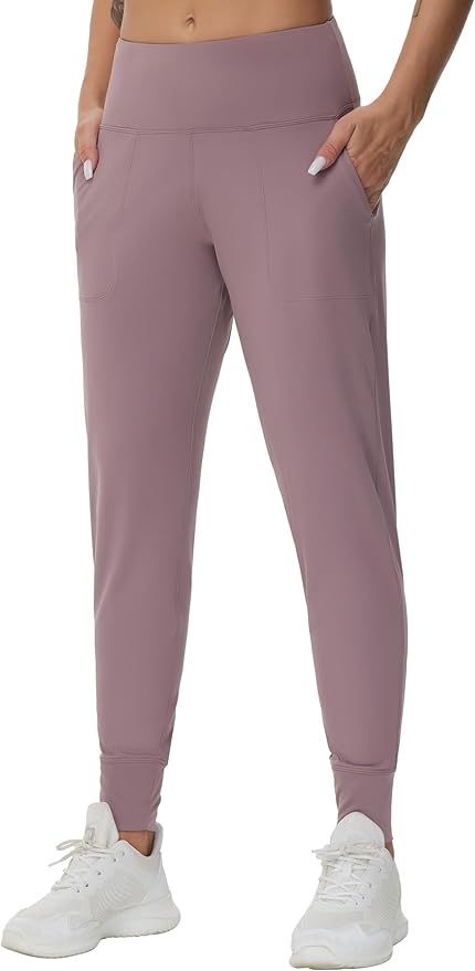 THE GYM PEOPLE Women's Joggers Pants Lightweight Athletic Leggings Tapered Lounge Pants for Workout, Yoga, Running