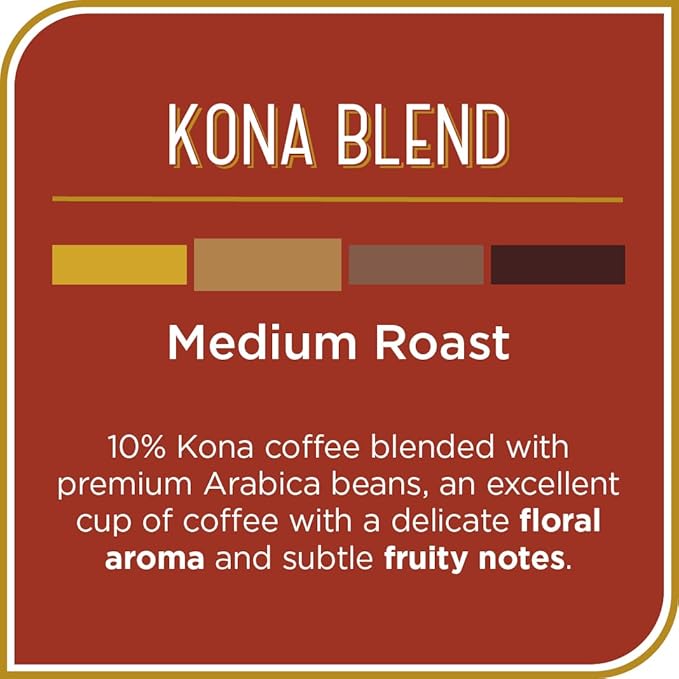 Don Francisco's Kona Coffee Pods, 24 Count, Medium Roast, Compatible with Keurig Brewers