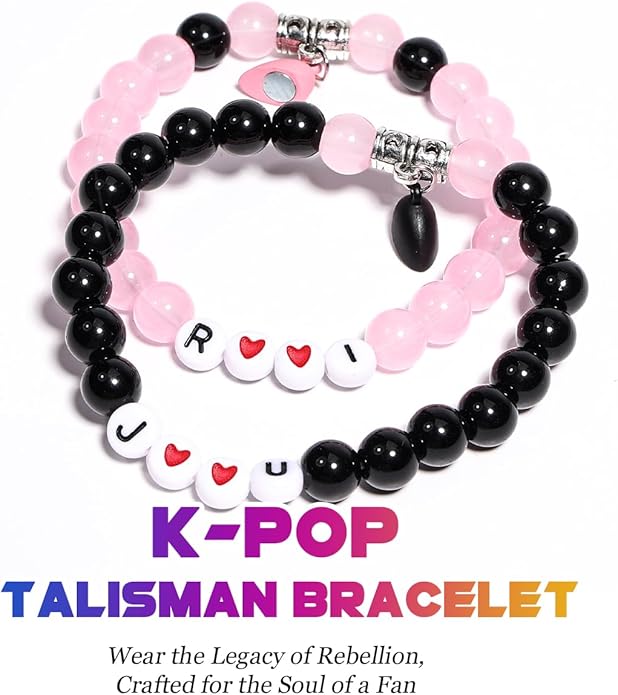 AICase for Korea-Pop Merch Toys Gifts Doll Cosplay Outfit Costume 5 Pcs Stackable Stretch Friendship Beaded K_Pop Bracelets Merchandise Jewelry Gifts for Fans Women Christmas Stocking
