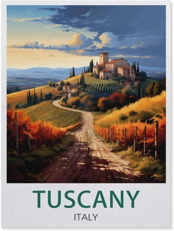 Jigsaw Puzzle 1000 Pieces for Adults，Tuscany, Italy，Large Puzzle Game Artwork for Adults Teens, Family Decorations, Unique Puzzle Gift（50x70cm）-BG42