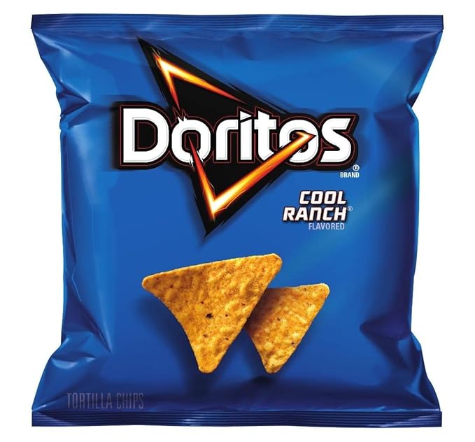 Doritos Flavored Tortilla Chips, Cool Ranch, 1 Ounce (Pack of 104)