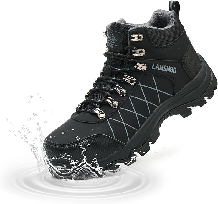 Waterproof Steel Toe Boots for Women Wide Width Non Slip Work Shoes Lightweight Slip Resistant Safety Toe Sneakers Indestructible Construction Composite Toe Footwear