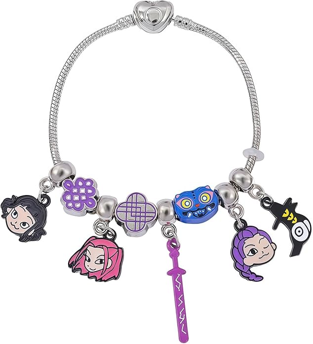 BEMKWG KPop Jewelry Bracelet K Pop Merch Charms Braclet Stuff Items Matching Accessories Demon Hunters Bangle, Gift for Women, Korea for Fans