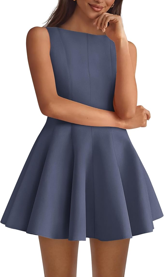 BTFBM Spring Dresses for Women 2026 Elegant Classy A Line Casual Graduation Business Work Party Cocktail Short Dress