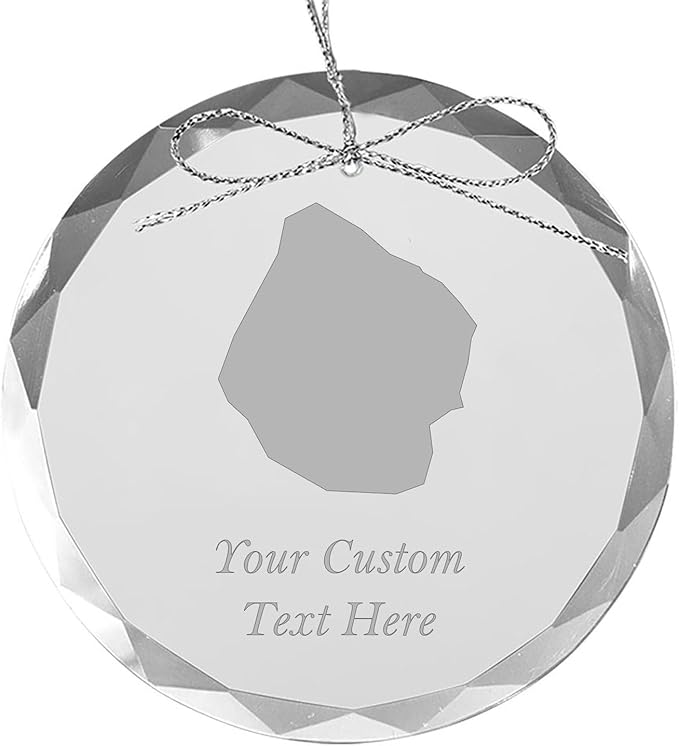 Swaziland, Personalized Travel Christmas Ornament – Customized Engraved Glass Keepsake - Custom Family Trip & Vacation, 2024, 2025, 2026, 2027 & Name – Destination Xmas Holiday Ornament