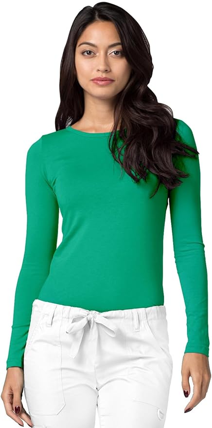 Adar Underscrubs for Women 3 Pack - Long Sleeve Underscrub Comfort Tee