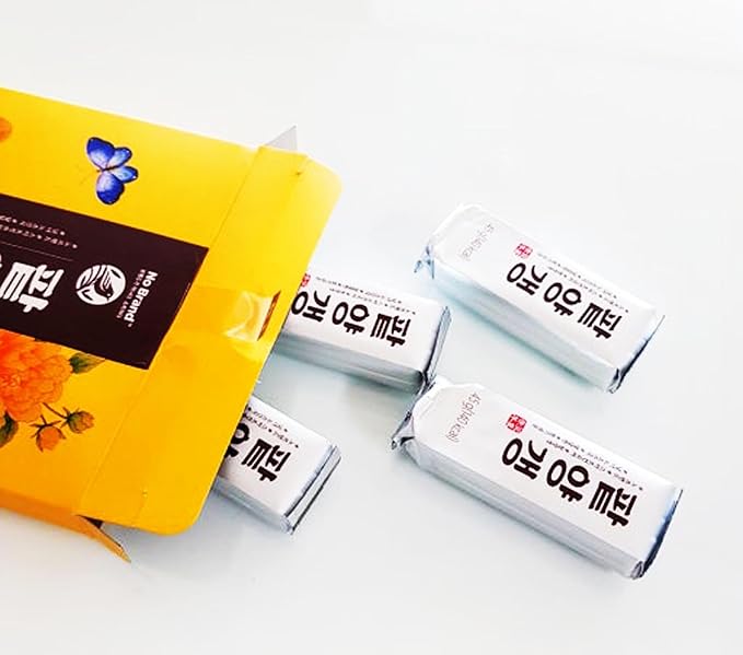 Korean Red Bean Jelly Snack, Soft and Sweet Bar, Individually Wrapped for Easy Sharing_45g x 10ea (15.87oz Total)