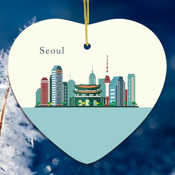 Seoul Christmas Ornament, Capital of South Korea Christmas Decoration