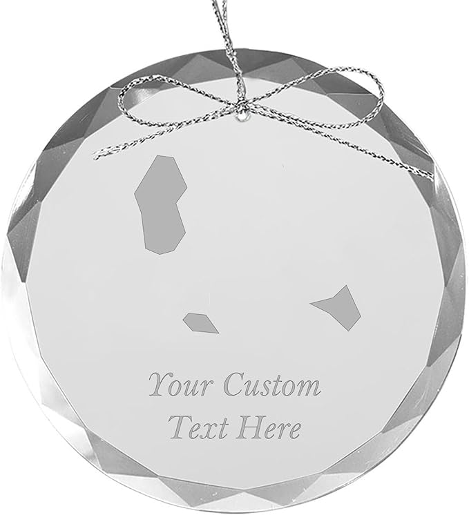 Comoros, Personalized Travel Christmas Ornament – Customized Engraved Glass Keepsake - Custom Family Trip & Vacation, 2024, 2025, 2026, 2027 & Name – Destination Xmas Holiday Ornament