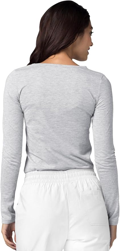 Adar Underscrubs for Women 3 Pack - Long Sleeve Underscrub Comfort Tee