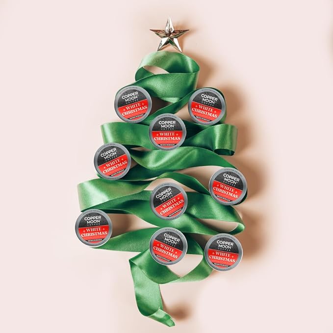 Copper Moon Single Serve Coffee Pods for Keurig K-Cup Brewers, Medium Roast, White Christmas Blend, 72 Count