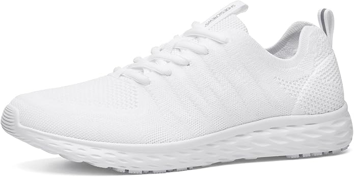 Shoes for Crews Women's Slip-Resistant Work Sneakers – Comfortable, Non-Slip Work Shoes for Women in Food Service, Healthcare, Hospitality - Everlight