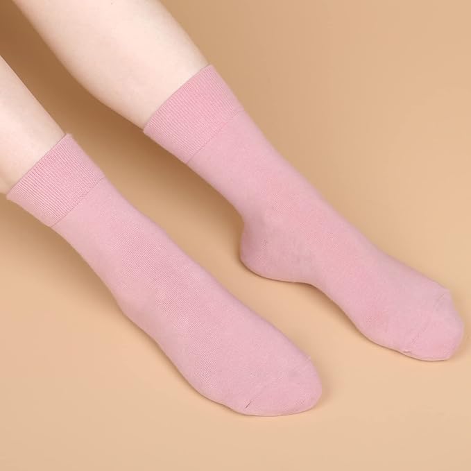 FGZ Women Thin Cotton Socks Soft Cozy Socks Cute Ankle Crew Socks 5 Pairs