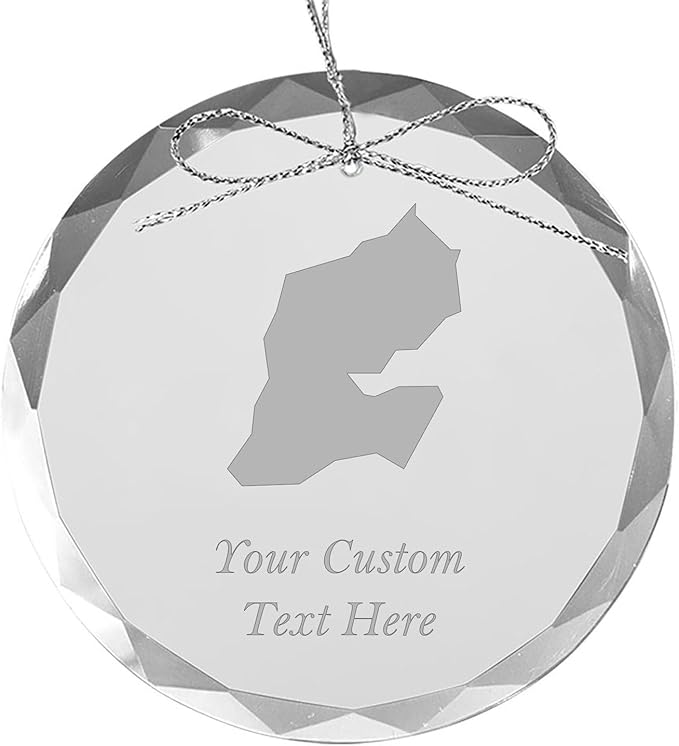 Djibouti, Personalized Travel Christmas Ornament – Customized Engraved Glass Keepsake - Custom Family Trip & Vacation, 2024, 2025, 2026, 2027 & Name – Destination Xmas Holiday Ornament