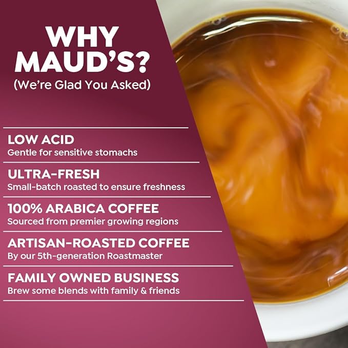 Maud's Bold Dark Roast Coffee Pods Variety Pack, 40 ct, 9 Assorted Dark Roast Flavors in Recyclable Single Serve Pods – 100% Arabica Coffee, Compatible with Keurig K Cups Maker