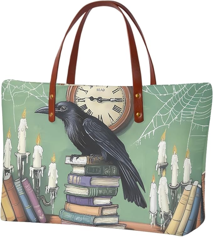Womens Zip Up Tote Handbag Daisy Print Large Capacity Tote Purse Handbag Big Tote Bag Purse For Work Laptop