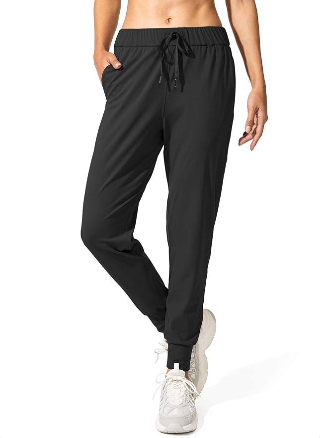 SANTINY Women's Joggers Pants Pockets Drawstring Running Sweatpants for Women Lounge Workout Jogging