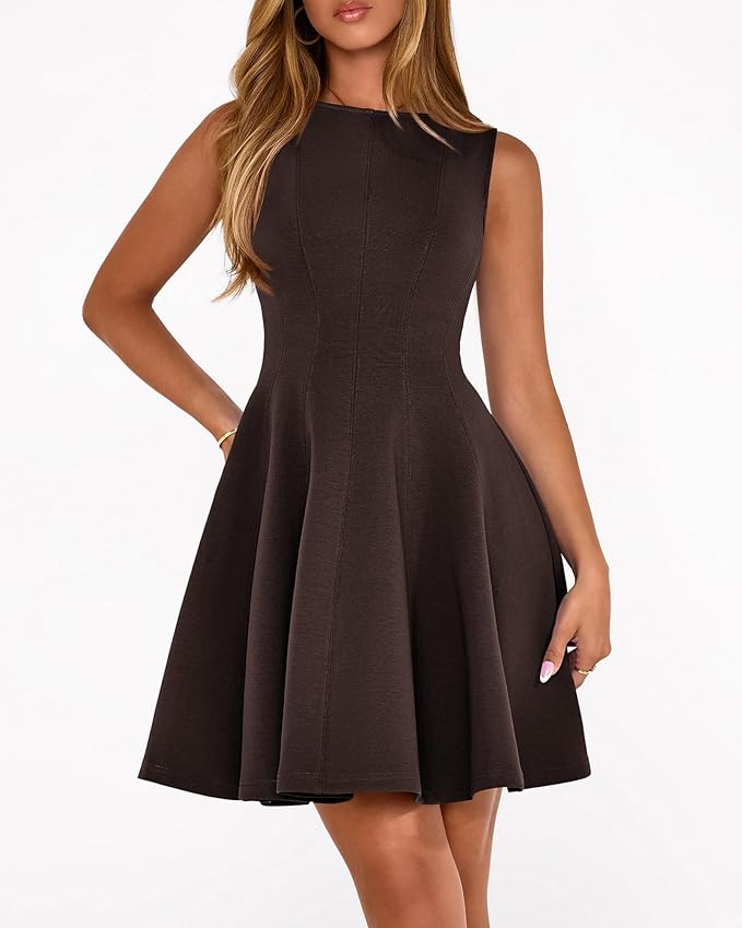 BTFBM Spring Dresses for Women 2026 Elegant Classy A Line Casual Graduation Business Work Party Cocktail Short Dress