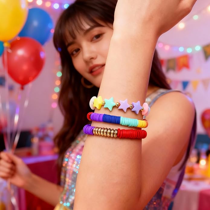 Phask for Korea-Pop Merch Bracelets Inspired Bracelets,Stackable Stretch Bracelets for Korea-Pop Stuff Fans Cosplay Outfit Gifts Accessories Jewelry Birthday Christmas
