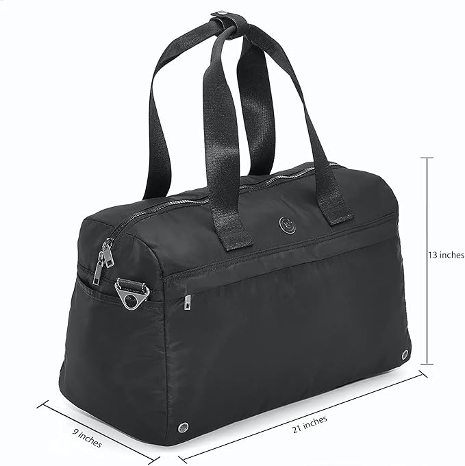 Live Well 360 Core 2.0 Fitness Bag - Stylish Sports Duffel Bag for Gym, Yoga, Work, Daily Commute, Travel & Weekend Getaway