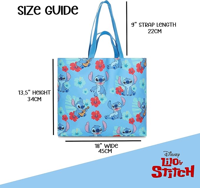 Disney Mickey and Minnie Mouse Canvas Tote bag - Girls, Boys, Teens, Adults - All Over Print Single Handle Tote Handbag