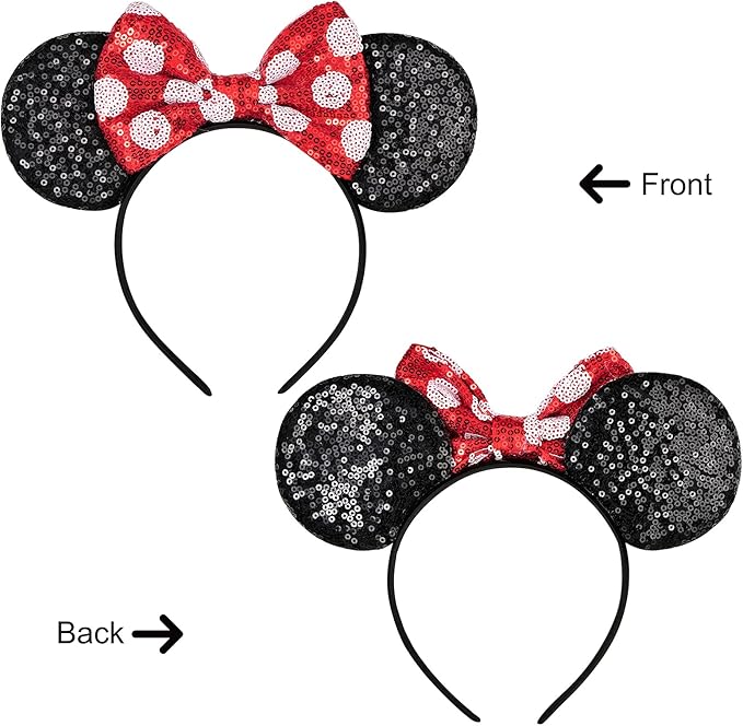 Eisyaa Mouse Ears Bow Headbands