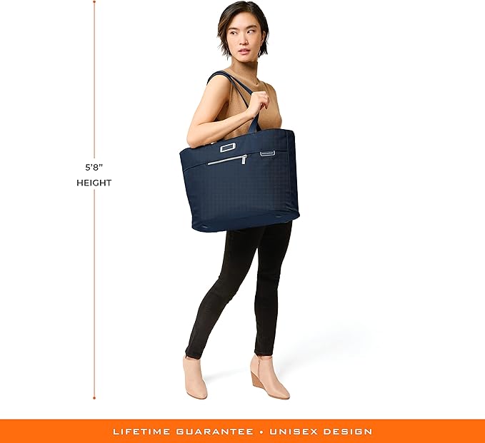 Briggs & Riley Traveler Tote Bag - Nylon Tote Bag for Weekend Travel & Work, Smooth Zipper Closure - Baseline Collection