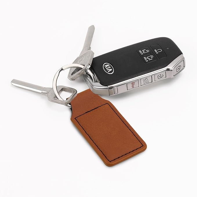 LaserGram Rectangle Keychain, Flag of South Korea, Personalized Engraving Included