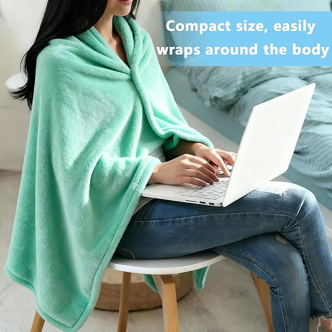 Women's Double Flannel Poncho - Snuggle Cape, Soft Warm Winter Wrap | Unisex Winter Wear for Home, Office, School