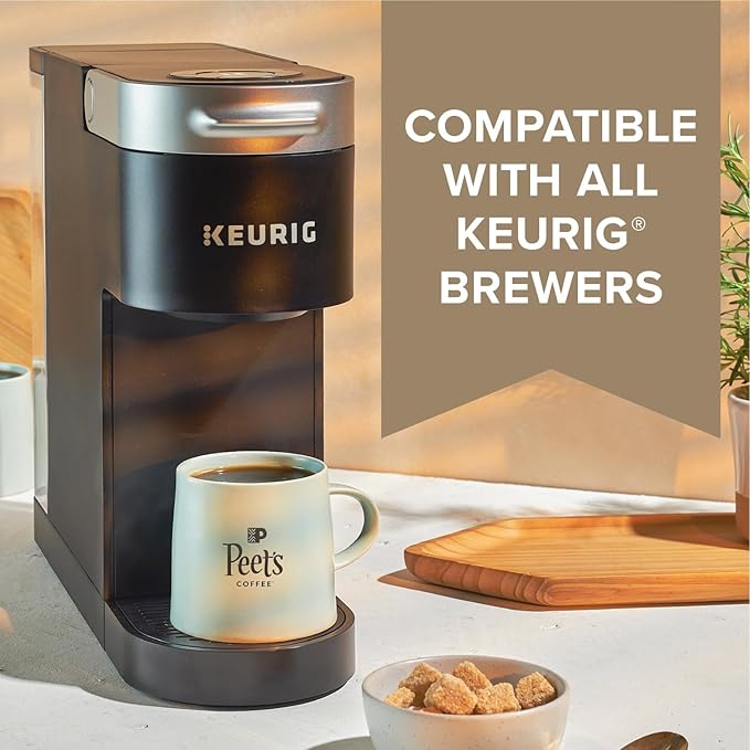 Peet's Coffee, Dark Roast Decaf Keurig K-Cup Pods - Decaf House Blend 60 Count (6 Boxes of 10 K-Cup Pods)