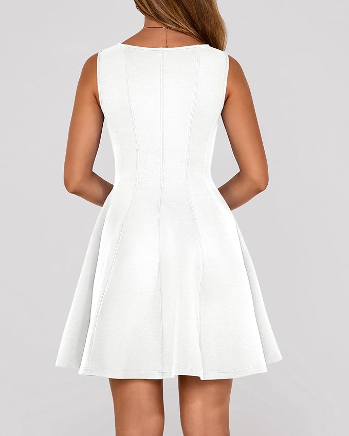 BTFBM Spring Dresses for Women 2026 Elegant Classy A Line Casual Graduation Business Work Party Cocktail Short Dress
