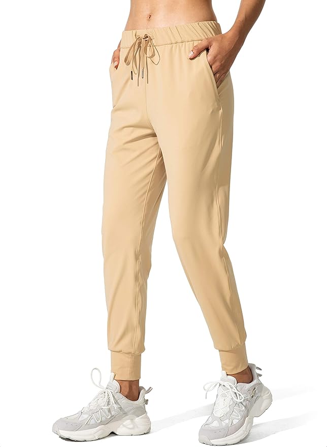 SANTINY Women's Joggers Pants Pockets Drawstring Running Sweatpants for Women Lounge Workout Jogging